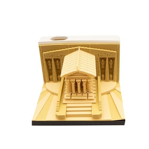 3D Calendar 2025, The Parthenon Time Piece Calendar 2025, 3D Art Memo Pad, DIY Carving Notepad Paper Carving, for Home Office Decoration Gift (The Parthenon) von KIRVCN