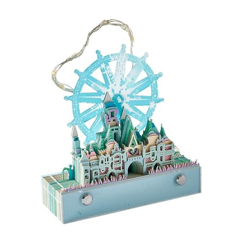 3D Calendar 2025, ferris wheel Time Piece Calendar 2025, 3D Sticky Notes Tear Away Calendar, Art Calendar Paper Carving Gift Present, for School Home Office (ferris wheel) von KIRVCN