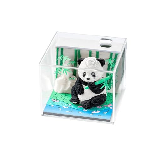 3D Calendar 2025, panda Time Piece Calendar 2025, DIY Tear Away Paper Carving Sticky Note, Cards for Office Home Gifts Ornaments (panda) von KIRVCN