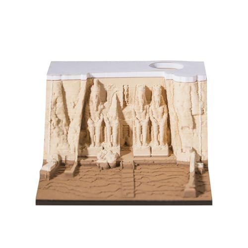 3D Calendar 2025 Egyptian temple, Time Piece Calendar 2025, 3D Sticky Notes Tear Away Calendar, Art Memo Pad DIY Carving Notepad, for Home Office Decoration Gift (Egyptian temple) von KIRVCN