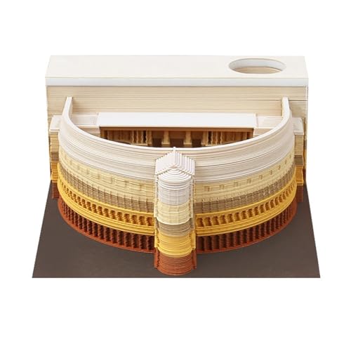 3D Calendar 2025 Opera House, Time Piece Calendar 2025, 3D Sticky Notes Tear Away Calendar, Art Memo Pad DIY Carving Notepad, for Home Office Decoration Gift (Opera House) von KIRVCN