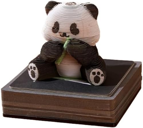 3D Calendar 2025 Panda Huahua, Time Piece Calendar 2025, 3D Sticky Notes Tear Away Calendar, Art Memo Pad DIY Carving Notepad, for Home Office Decoration Gift (Panda Huahua) von KIRVCN