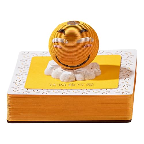 3D Calendar 2025 Tell me I'm cute, Time Piece Calendar 2025, 3D Sticky Notes Tear Away Calendar, Art Memo Pad DIY Carving Notepad, for Home Office Decoration Gift (Tell me I'm cute) von KIRVCN