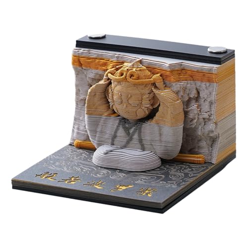 3D Calendar 2025 Wukong, Time Piece Calendar 2025, 3D Sticky Notes Tear Away Calendar, Art Memo Pad DIY Carving Notepad, for Home Office Decoration Gift (Wukong) von KIRVCN