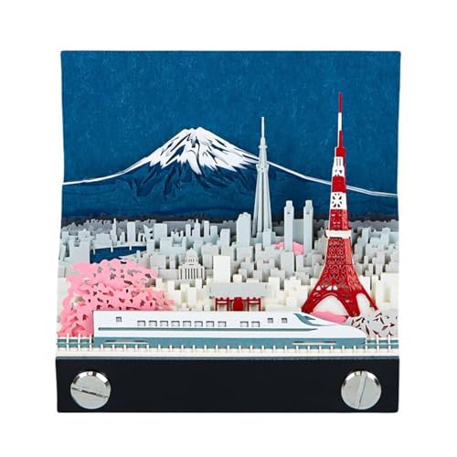 3D Kalender 2025 Mount Fuji, Zeitmesser Kalender 2025, 3D Haftnotizen Tear Away Kalender, Kunst Memo Pad DIY Carving Notizblock, für Home Office Dekoration Geschenk (Mount Fuji) von KIRVCN