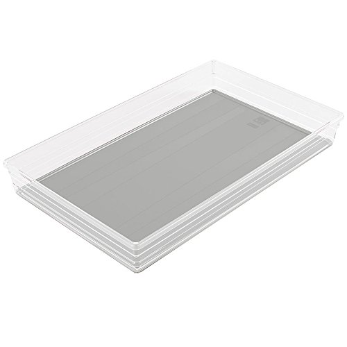 Kis Sortierbox Sistemo 39x24 cm in transparent-grau, Plastik, 39x24x5 cm von KIS