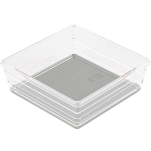 Kis Sortierbox Sistemo 15x15 cm in transparent-grau, Plastik, 15x15x5 cm von KIS