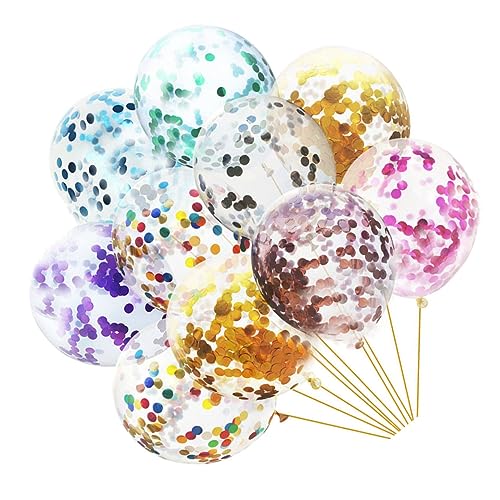 20St Latexballons konfettiballone luftballons party dekoration party decoration dekoration party klare Partyballons Hochzeitsballons roségoldene Konfettiballons Folienballons KITANDOVE von KITANDOVE