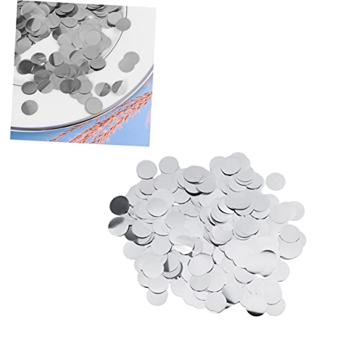 KITANDOVE 1 Packung Partytisch Konfetti Rundes Konfetti Metallisches Konfetti Hochzeitskonfetti Funkeln Party Konfetti Tischstreuungen Konfetti Aus Papier Konfetti Basteln Silver von KITANDOVE