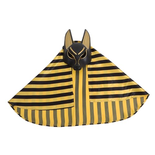 KITANDOVE 1 Satz Anubis-Maske Kostüm Bühnenauftrittsmaske ägyptische Tracht Opernmaske halloween halloween maske Maskerademaske für Halloween Maskerade Maskenrequisiten Kunststoff von KITANDOVE