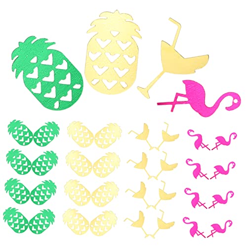 KITANDOVE 1 hawaiianisches Konfetti Konfetti-Ornament Partygeschenk Luau-Gastgeschenke bürodeko büro dekoration Hochzeitsdekorationen Tischdekoration Konfetti streuen Babyparty Konfetti PVC von KITANDOVE