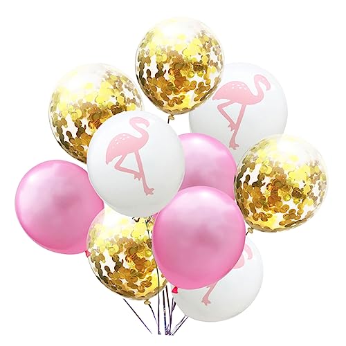 KITANDOVE Flamingo Druck Luftballons Set Und Für Hochzeits Und Geburtstagsfeiern Latexballons Mit Glitzer Für Festliche Anlässe von KITANDOVE