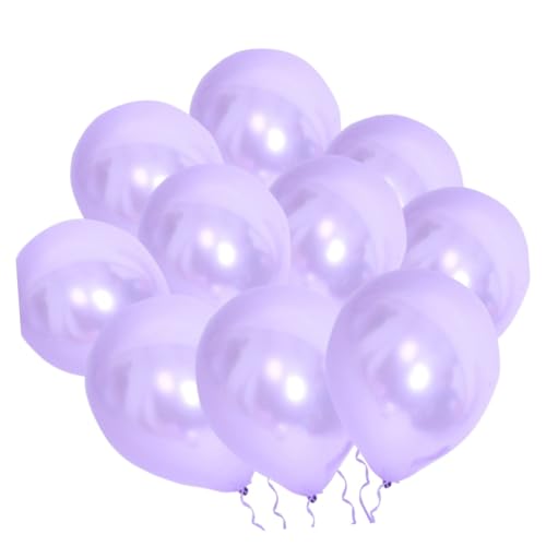 KITANDOVE 100 Stk festlicher Ballon ballons balloons geburtstagszig ballongas dekoration party luftbalons party dekoration gasballon wasserballon dekorativer Luftballon Latexballon Lavender von KITANDOVE