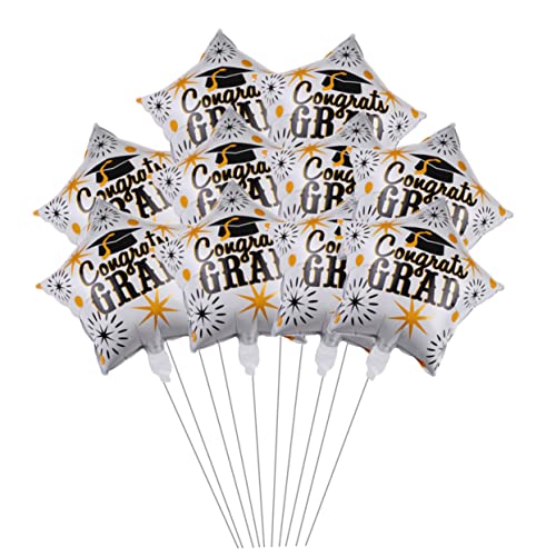 KITANDOVE 12St Abschluss Ballon wand polsterung buchstaben ballons Dekorationen für Abschlussfeiern Luftballons für den Abschluss Szene-Layout-Ballon-Requisite hängende Ornamente für Partys von KITANDOVE