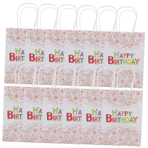 KITANDOVE 12St Geschenktasche kinder party kinderparty verpackungen für süßigkeitentüten boxes giftbox Süßigkeitenbehälter Cartoon-Geburtstagsgeschenktüten Partyzubehör Papier von KITANDOVE