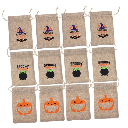 KITANDOVE 12St Halloween-Geschenktüte Partytütenfüller für Kinder Taschen einpacken geschenkverpackung halloween süßigkeiten Halloween-Taschen als Taschen für Halloween-Leckereien von KITANDOVE