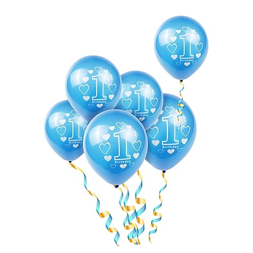 KITANDOVE 15 Stück 1 Satz Ballons bedrucken Partyballon transparente Luftballons Partyzubehör Luftballons konfettiballone deckenverkleidung Latexballons Luftballons zum ersten Geburtstag von KITANDOVE