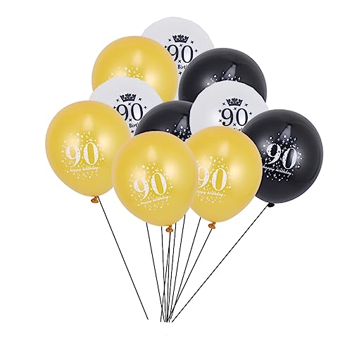 KITANDOVE Digitale Konfetti Ballons Dekorative Konfetti Luftballons Für Geburtstagsfeiern Und Jubiläen Ideal Für 90 Geburtstagsfeiern Partybedarf Ballonset von KITANDOVE