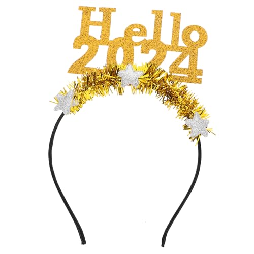 KITANDOVE 2024 Gastgeschenke Kostümparty-Brille Diademe für Silvester haarclips haarnadeln Stirnband Halloween-Dekorationen Haarschmuck für die Neujahrsparty Zubehör für Partykostüme Plastik von KITANDOVE