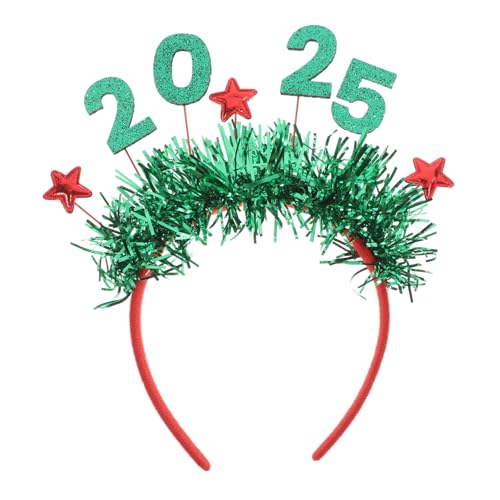 KITANDOVE 2025 Neujahrs Stirnband Kopfband Frohes Neues Jahr Party Stirnband Neujahrs Party Haarband Neujahrs Stirnbänder Für Frauen Neujahrs Haar Accessoires Neujahrs Kopfbedeckung von KITANDOVE