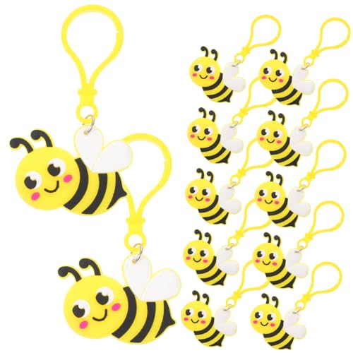 KITANDOVE 24St Bienenparty-Gastgeschenk -Schlüsselanhänger Bienen Schlüsselanhänger Bienen Keychain Schlüsselbund schlüsselringe Gänseblümchen-Schlüsselanhänger Taschendekor PVC von KITANDOVE