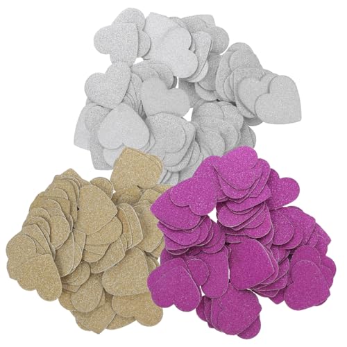 KITANDOVE 3 Packungen liebe Konfetti-Streusel Konfetti auf dem Hochzeitstisch Tischdekoration Konfetti Herz Dekor hochzeitsdeko weihnachtsdeko Herzkonfetti Festivaldekoration Stück Papier von KITANDOVE