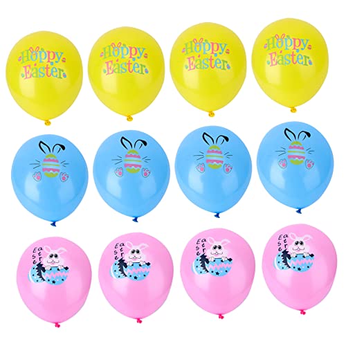 KITANDOVE 30 Stück Ostern Latexballons Mit Cartoon Motiven Bedruckte Ballons Für Fröhliche Osterfeier Dekoration Ideal Für Kinderpartys Und Festliche Anlässe von KITANDOVE