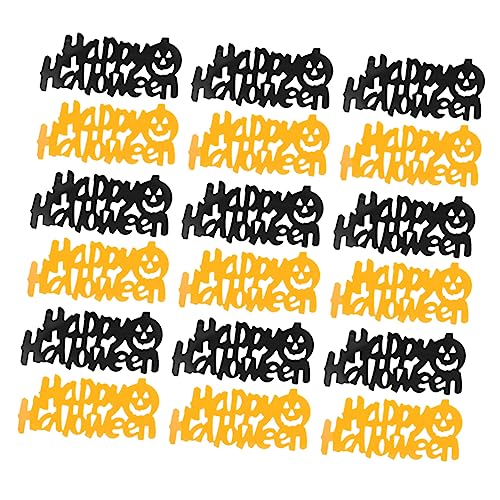 KITANDOVE 4 Konfetti Halloween-party-layout Halloween-paar Halloween-partydekoration Halloween-verzierung Halloween-tischdekorationen Tischdecke Halloween-tischstreuung Korbdekor Plastik von KITANDOVE