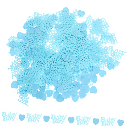 KITANDOVE 4 Sätze Konfetti confetti jahrestag weihnachtsek geburtstags Tischdekorationen -Dusche-Ornament Geschlecht offenbaren Partydekoration Babyparty-Party-Tischstreuung Plastik Blue von KITANDOVE