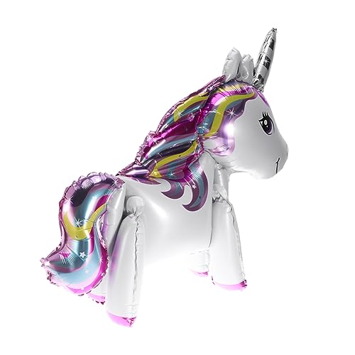 KITANDOVE 4 Stück Einhorn Folienballon Set Aluminiumfolien Ballons Für Kindergeburtstag Babyparty Und Hochzeitsdekoration Partyzubehör Für Magische Feiern von KITANDOVE