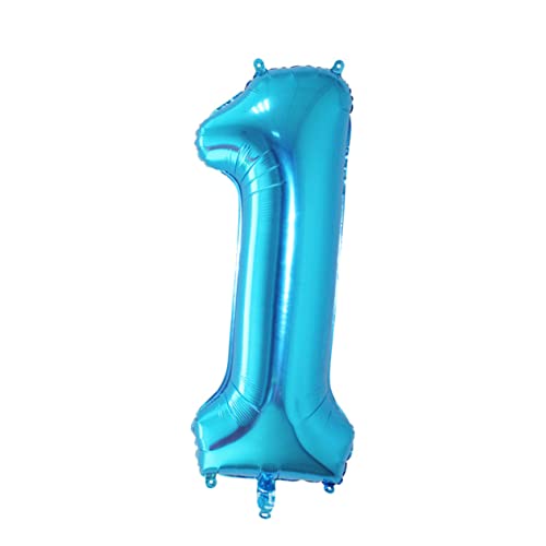 KITANDOVE 40 Foto-requisiten Zahlenballons Jumbo-nummernballon Riesige 8 Ballons Blaue Alles Zum Geburtstag Luftballons Blaue Luftballons Blaues Riesenballon Partyballons Blue von KITANDOVE