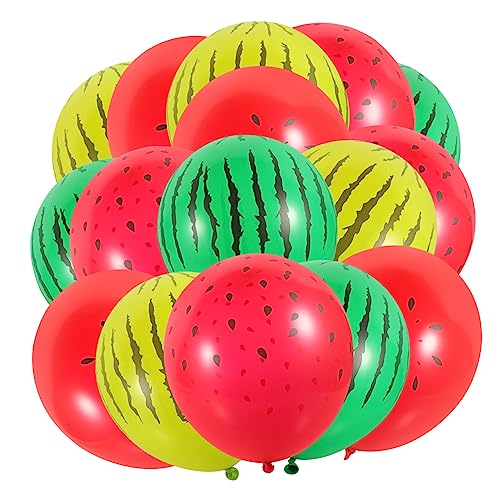 KITANDOVE 40st Wassermelonen-latexballon Ballon Im Hawaii-stil Dekorative Ballon-requisite Festlicher Ballon Girlandendekor Küchlein Am Stiel Schöne Luftballons Knallt Babyballons Emulsion von KITANDOVE