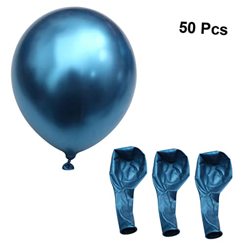 KITANDOVE 50 Stück Hochzeitsballon hochzeitslaken hochzeitsbingo wasserballons gasballon babyshowerparty balongas Partydekorationen Festivalballons Party-Latexballon Geburtstagsballon Blue von KITANDOVE