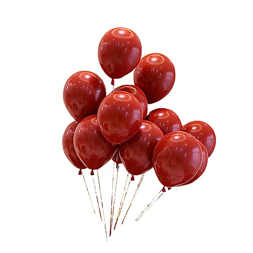 KITANDOVE 50 Stück Partyballons Brautballons Kreative Luftballons Folienballons Geburtstag Luftballons Hochzeitsdekoration Valentinstag Luftballons Dekorationen Für Hochzeitsfeiern Rot von KITANDOVE