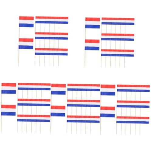 KITANDOVE 500 Stk Fahnenzahnstocher Party-Obst-Picks Dessert-Topper Weltflaggen-Obstpflücker Dekoration für Geburtstagsfeier Flaggen Picks Obstd Auswahl der Weltflagge Kuchen Topper hölzern von KITANDOVE