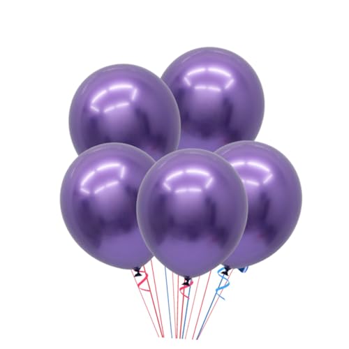 KITANDOVE 5St Latexballons hochzeitsdeko hochzeits dekoration Deep purple balloons wedding decor hochzeitsdeco Perlenballons Partyballons Geburtstag Luftballons Hochzeitsballons Violett von KITANDOVE