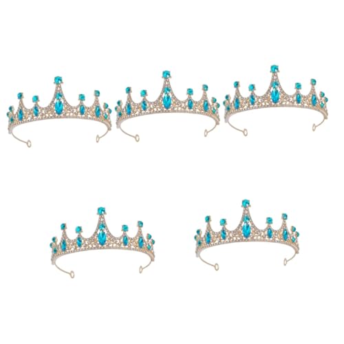 KITANDOVE 5St Tiara party mitgebsel kinder kinderparty mitgebsel Haarschmuck für Mädchen Strass-Accessoires für Frauen gastgeschenke hochzeit glänzende Kronen-Stirnbänder Kinderkrone von KITANDOVE