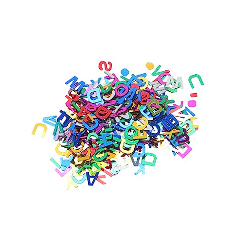 KITANDOVE 6000 Stück glänzendes Tischkonfetti-Dekor Partytisch Pailletten Hochzeit Tischdekoration Alphabet-Glitzer Topper wandverkleidung wand polsterung Konfetti streuen Alphabet Konfetti von KITANDOVE