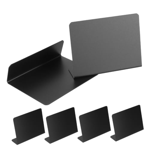 KITANDOVE 6st Mini-esstischtafel Kreidetafel Staffelei Zeichen Kreideschilder Für Den Essenstisch Platzkarten Essenskarten Für Das Buffet Mini-tafeln Tischschilder Kleine Tafel Black Pvc von KITANDOVE