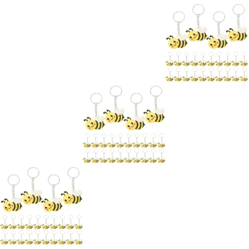 KITANDOVE 72 Stk Biene Schlüsselanhänger Kreativer Schlüsselanhänger Geldbörse Dekorationen Bienen-gastgeschenke Für Kinder Bienenstock Zubehör Halter Die Biene Pvc von KITANDOVE