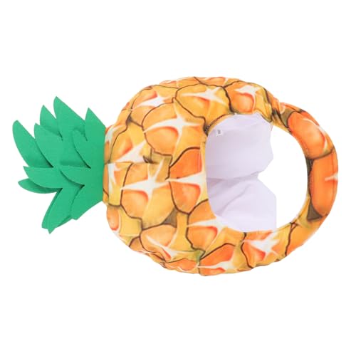 KITANDOVE Obst Lustiger Maskenhut Frucht Kostüm Hut Essenskostümhüte Ananas Plüsch Vintage Trucker-mütze Glitzerhut Lustiger Obsthut Aus Plüsch Sonnenhut Baseball Kappe Yellow Pp Baumwolle von KITANDOVE