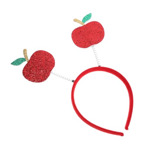 KITANDOVE Obst-Stirnband haarschmuck hair accessories Festivalzubehör turban yeat haarreife Kopfschmuck aus Früchten Kopfschmuck für Kinder süßes Stirnband Party-Kopfschmuck Eisen rot von KITANDOVE