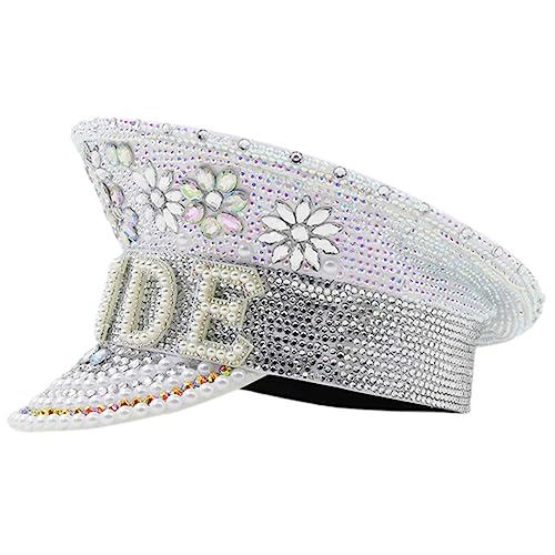 KITANDOVE Partyhut Bachelorette Dekorationen Junggesellinnenabschied Kostüm Hut Braut Kleidung Bachelorette Hüte Kapitänsmütze Der Braut Braut-outfit Kapitänsmütze Zur Hochzeit Kleider Leder von KITANDOVE