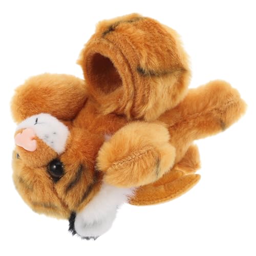 KITANDOVE Tierischer Sexring Tiger Spielzeug Animal-Slap-armbänder Animal-Slap-Armband Süße Weiche Tiere in Tigerform Spielzeug-Tiger-schlagarmband Süßes Armband Tierarmbänder Plüsch Yellow von KITANDOVE