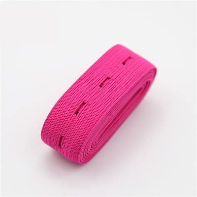 KIUSE Elastische Bänder, 20 mm, gewebtes Knopfloch-Gummiband, Elast-Stretchband, verlängertes Finish-Band, DIY-Nähen, Bekleidungszubehör von KIUSE