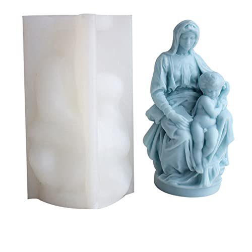 3D Silikonform "The Virgin-Mary to Hold Kid", parfümierte Harzform, Epoxidharz, Heimdekoration, Bastelkunst von KJDKNC