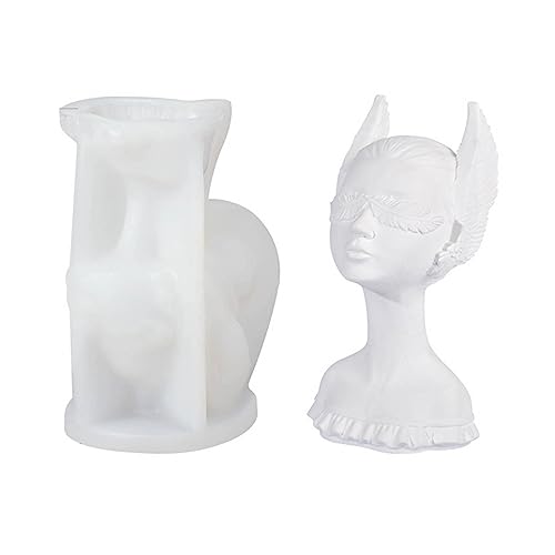 3D-Silikonform für Kerzenherstellung, handgefertigte Seife, Kerzen, Gips, Epoxidharz, Dekoration von KJDKNC
