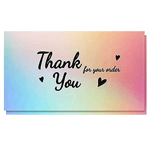 50 x Herz-Dankeskarten, Dankeskarten, Wertschätzungskarton von KJDKNC