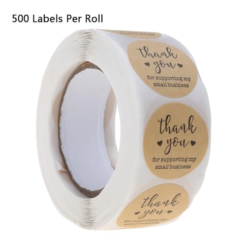 500 Stück "Thank You for Supporting"-Business-Aufkleber, Siegel-Etiketten, Sammelalbum von KJDKNC