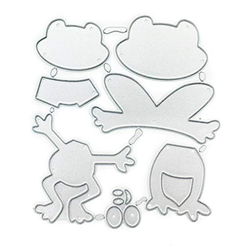 Happy for Frog Metall-Stanzformen, Karten, Stanzschablonen für Kartenherstellung, Foto, dekorative Papierschablonen von KJDKNC